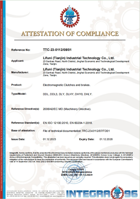 ATTESTATION OF COMPLIANCE